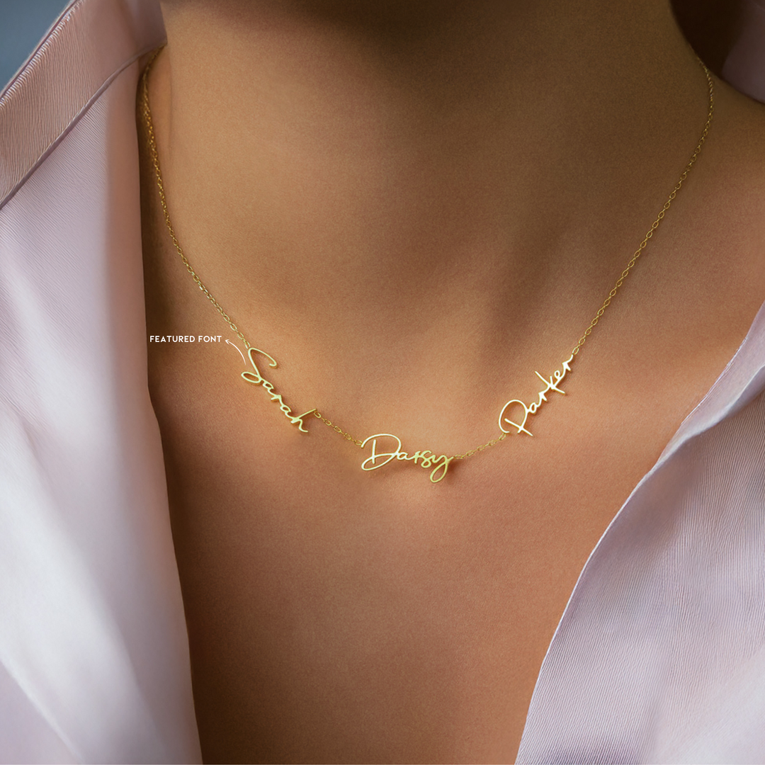 Gold Childrens Name Necklace