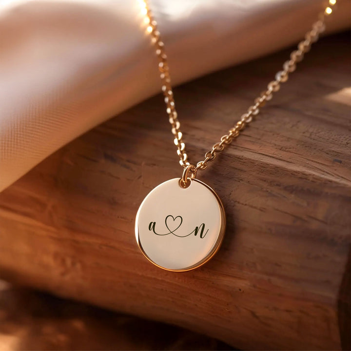 Engraved Disc Name Necklace