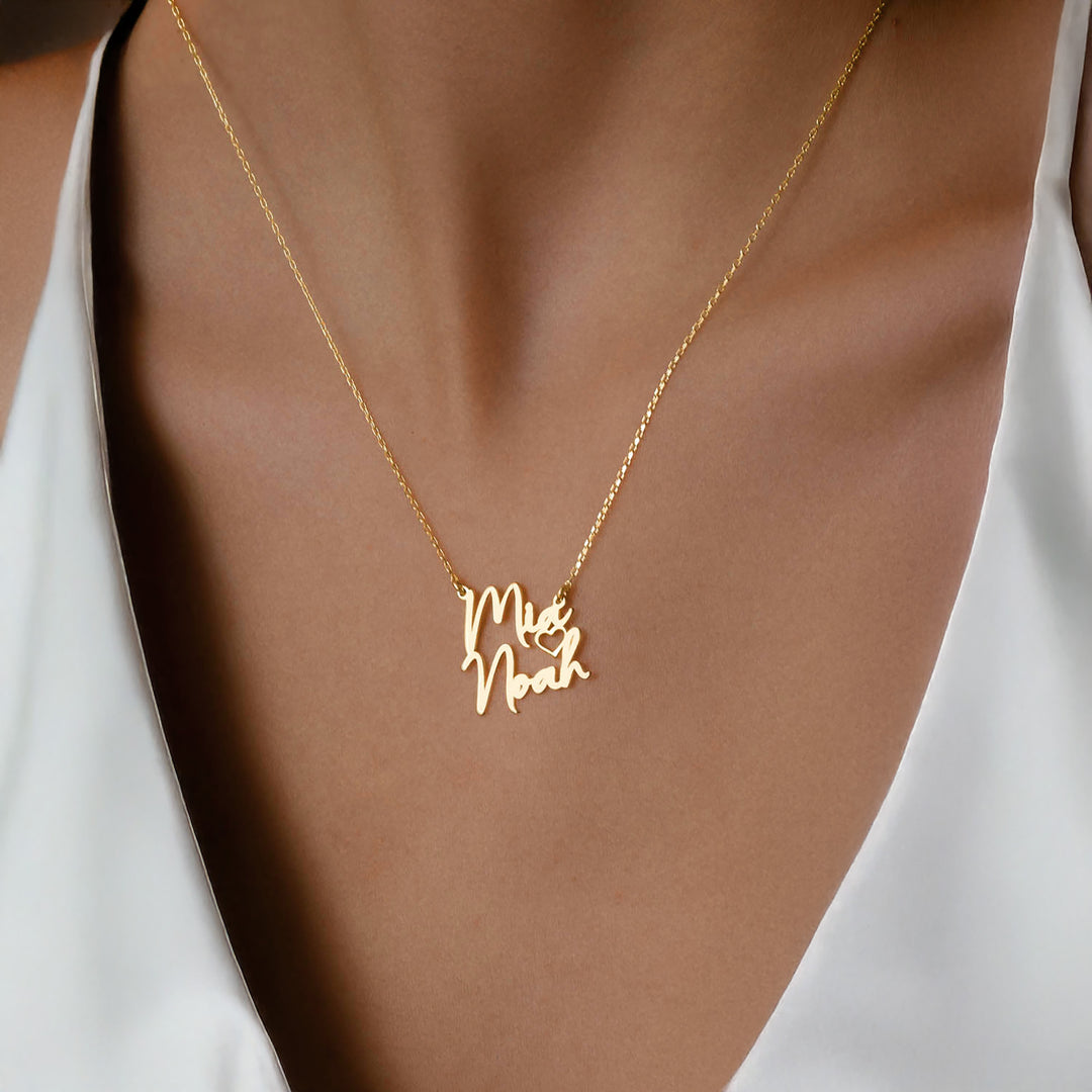 2 Name Necklace