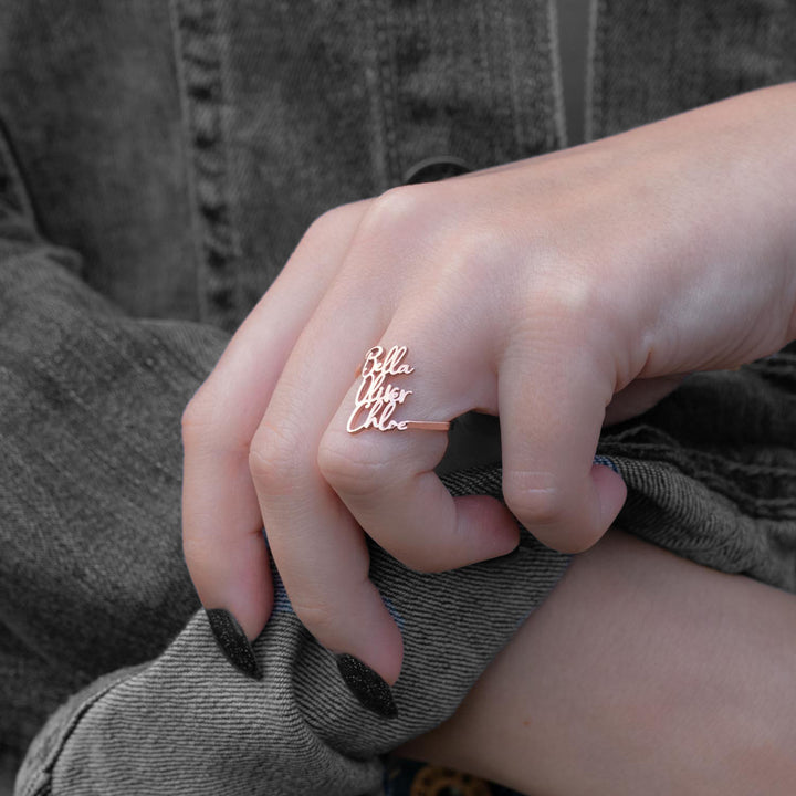 Custom Name Ring