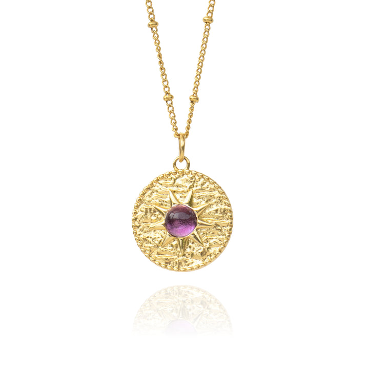 Amethyst Gold Necklace