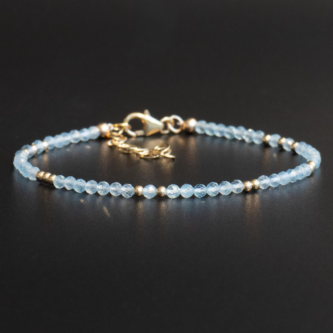 Aquamarine Birthstone Bracelet