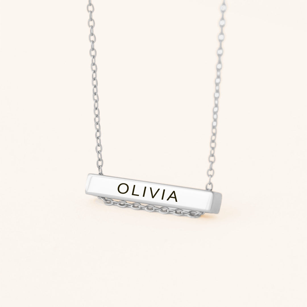 Personalised Engraved Bar Necklace