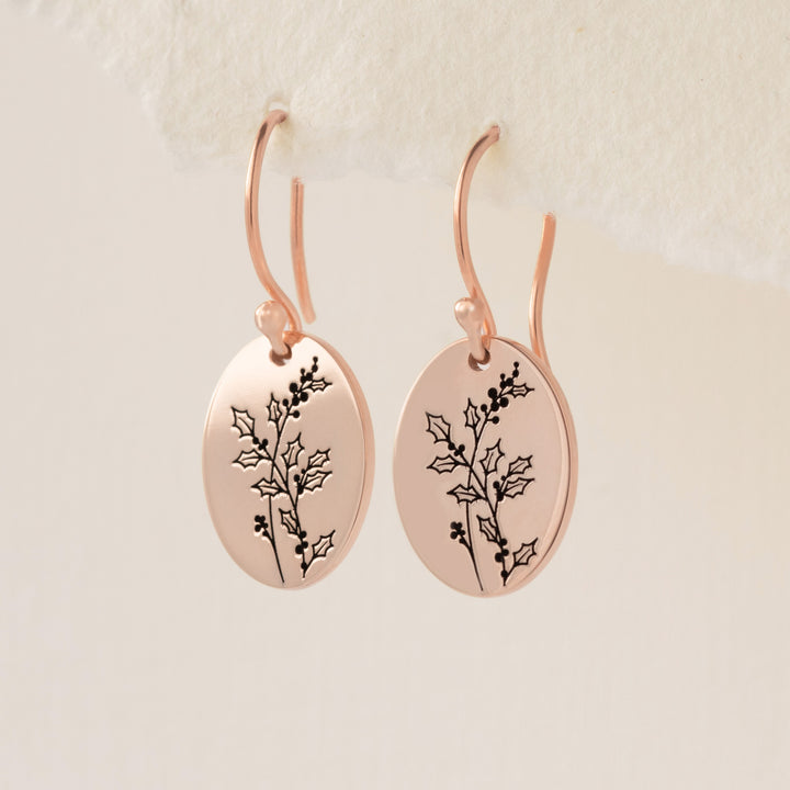 Birth Flower Earrings