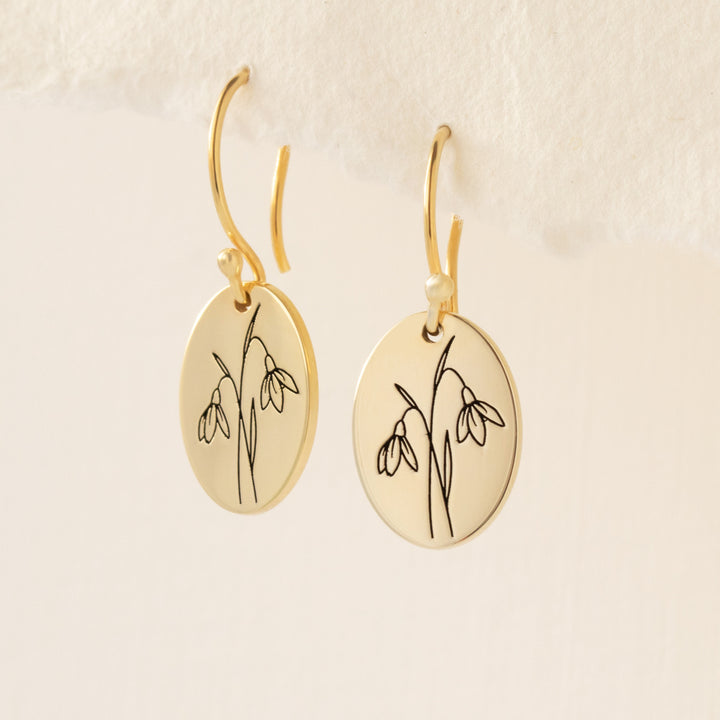 Birth Flower Earrings