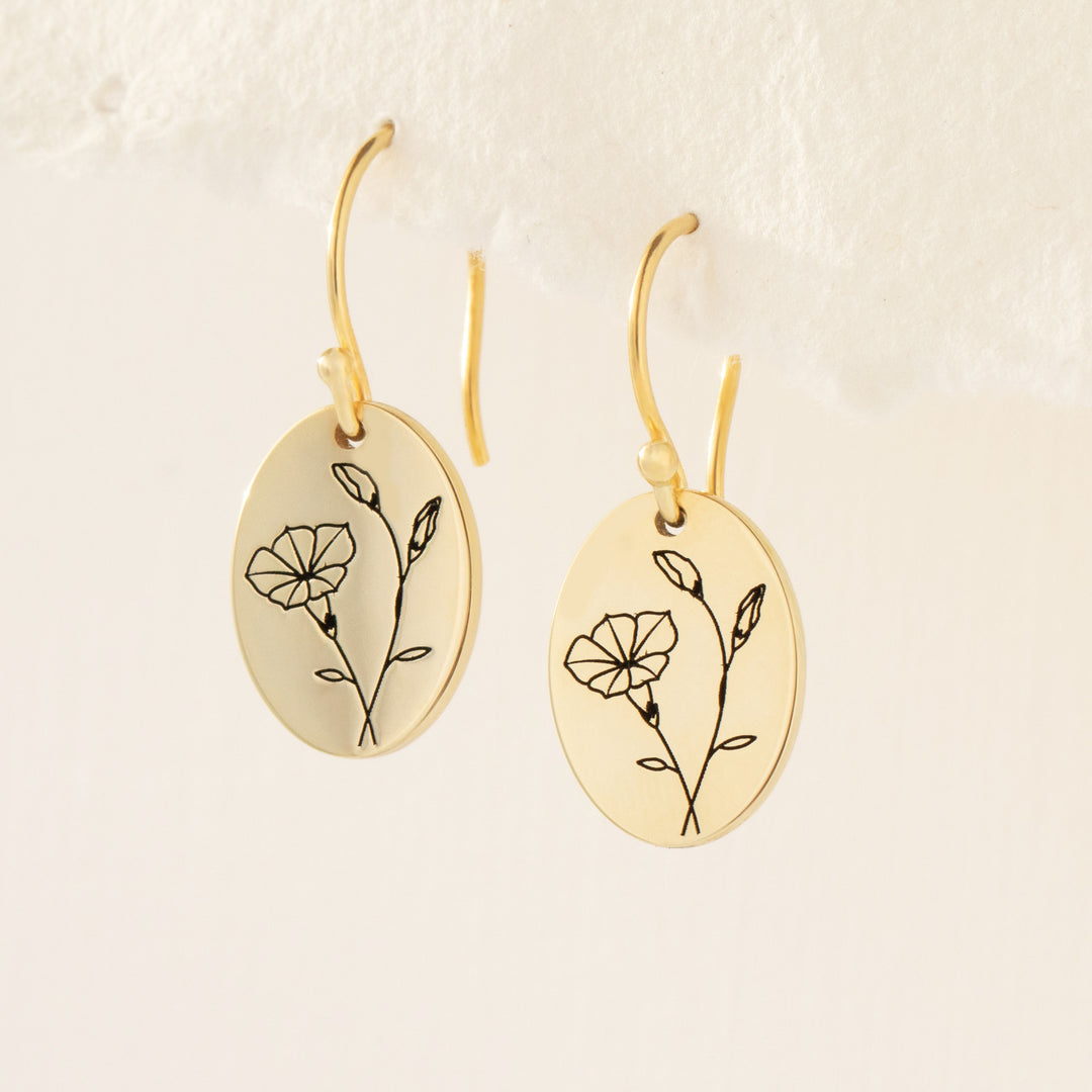 Birth Flower Earrings