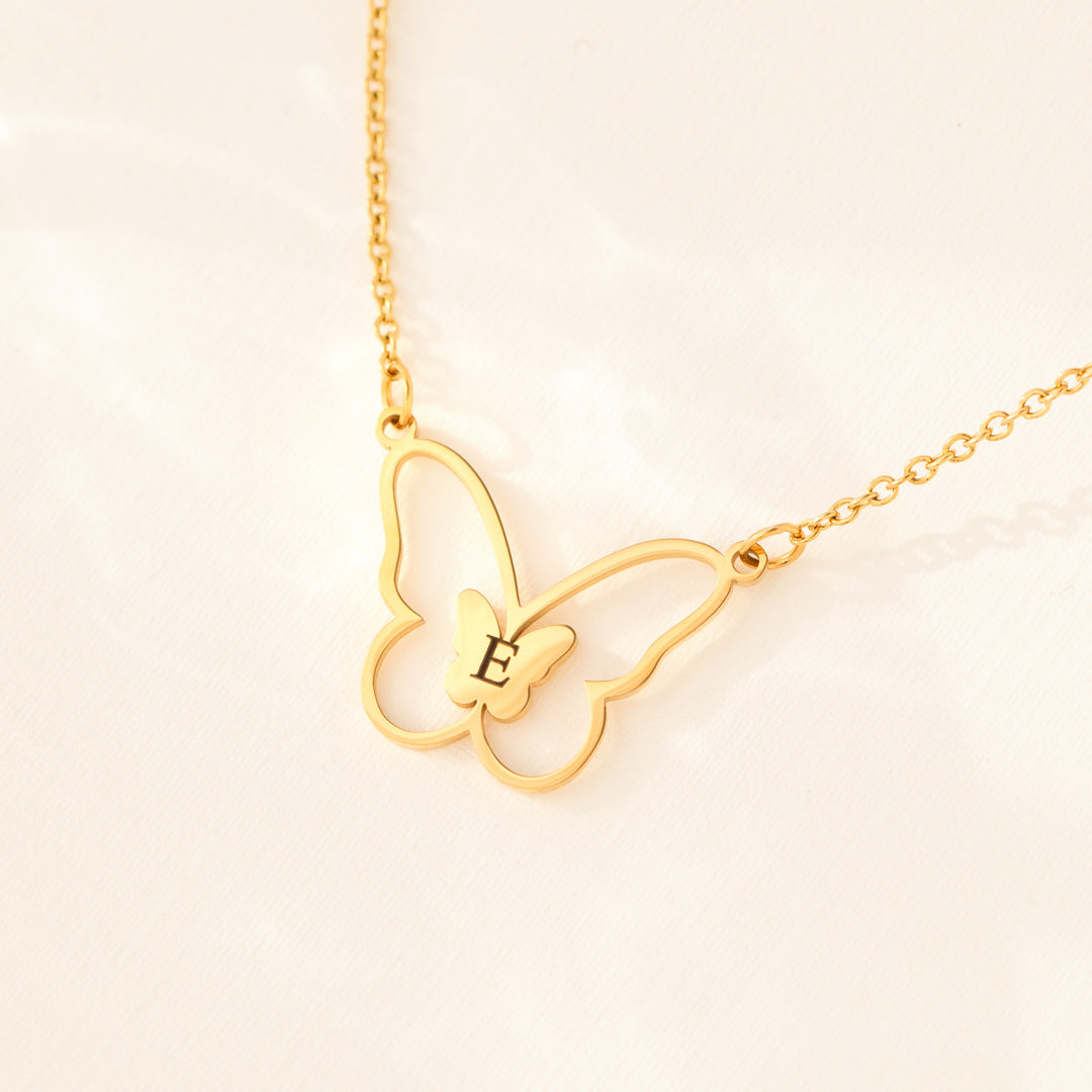 Butterfly Necklace Gold