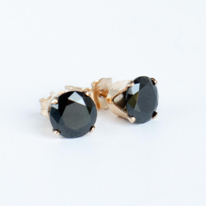 Black Stud Earrings