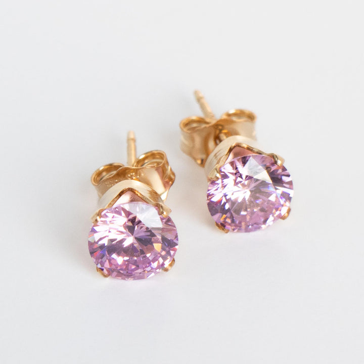 Stud Pink Earrings 