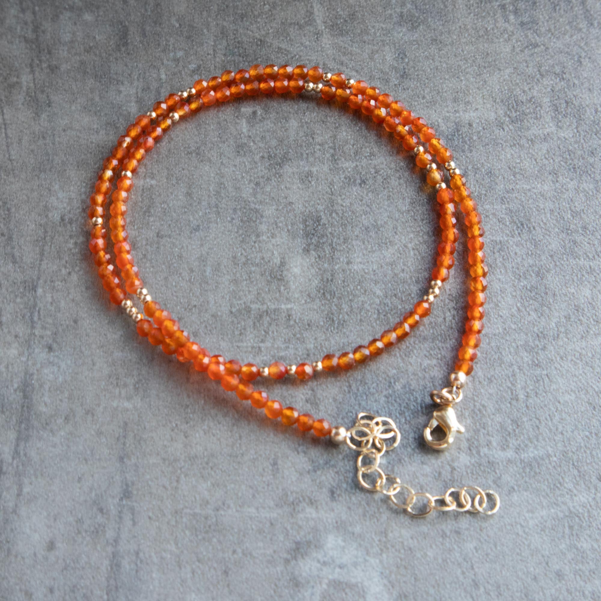 Carnelian clearance bead necklace