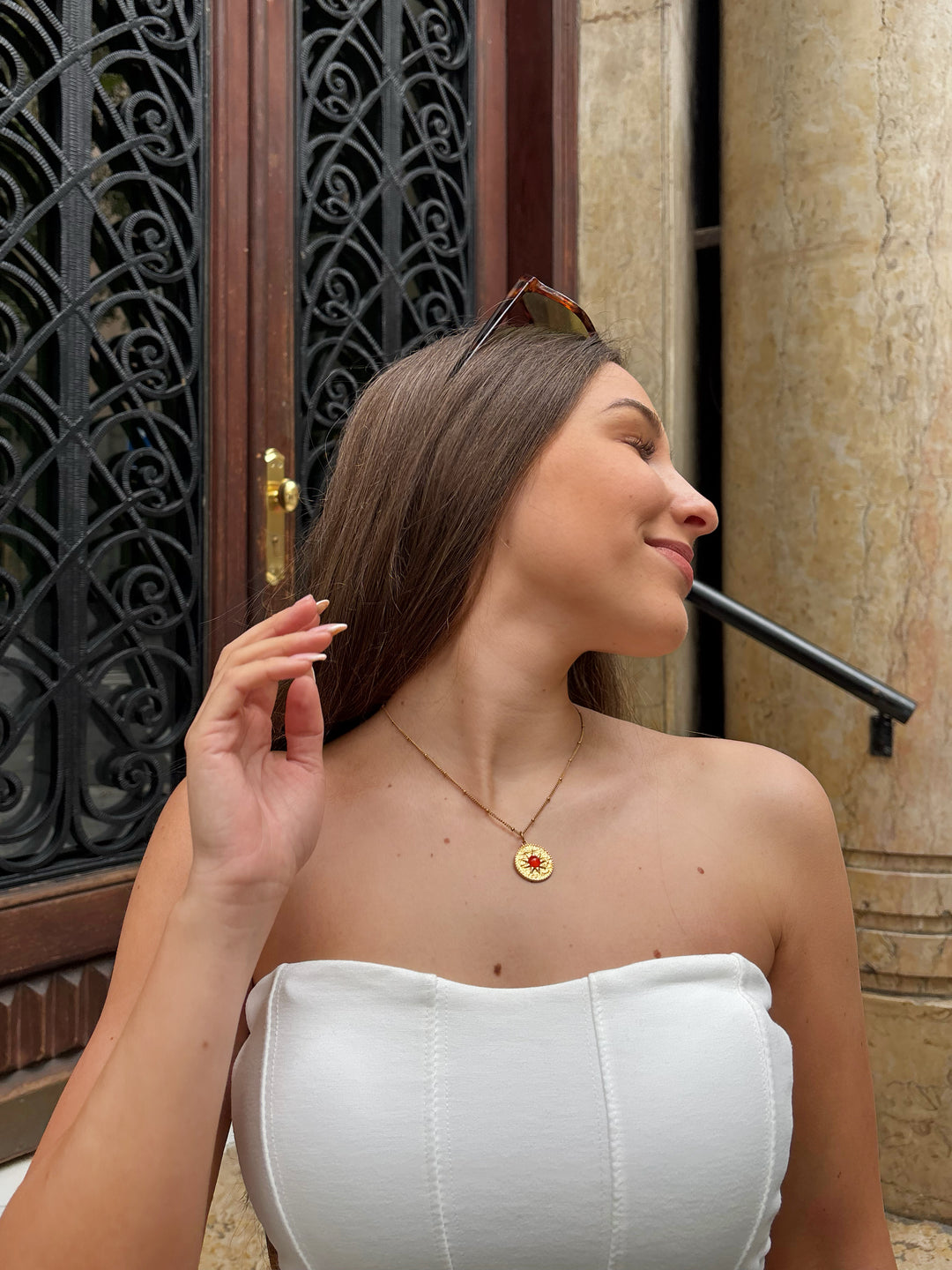 Carnelian Pendant Necklace