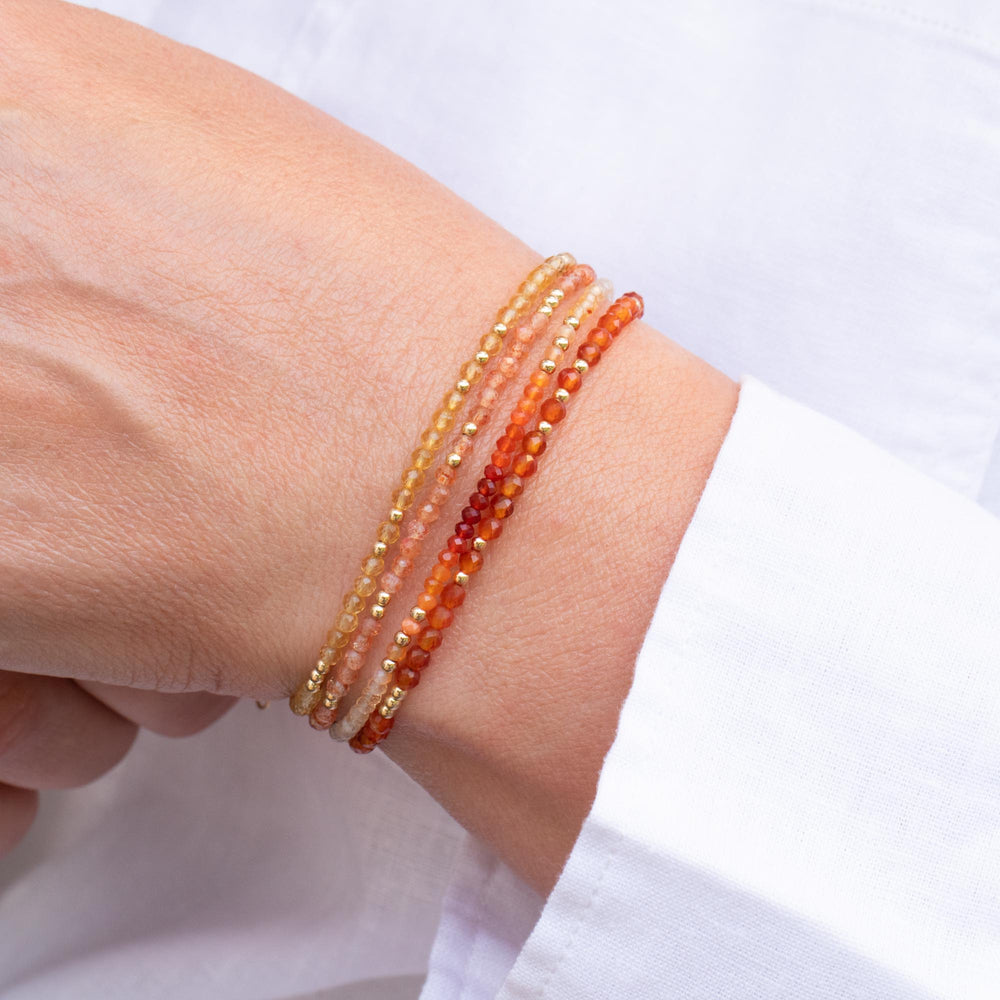 Orange Fire Opal Bracelet 