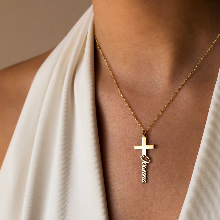 Personalised Cross Necklace