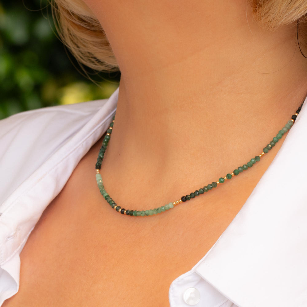 Emerald Necklace Gold