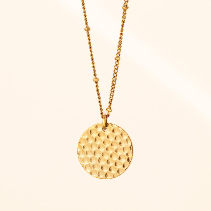 Gold Disc Necklace