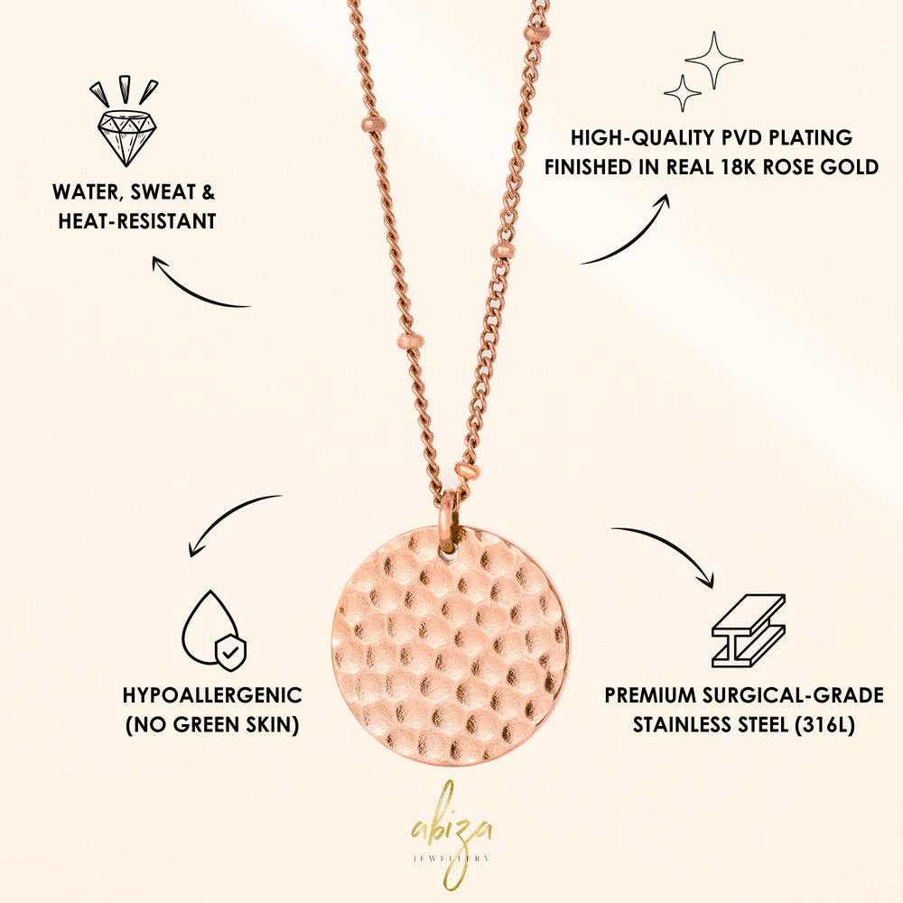 Ladies Necklace Rose Gold