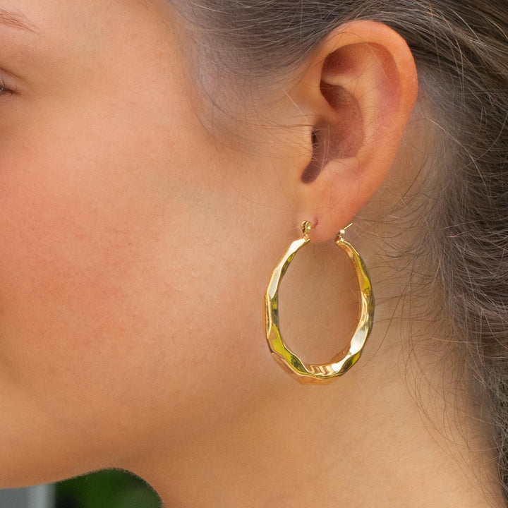 Large Gold Hoop Earrings