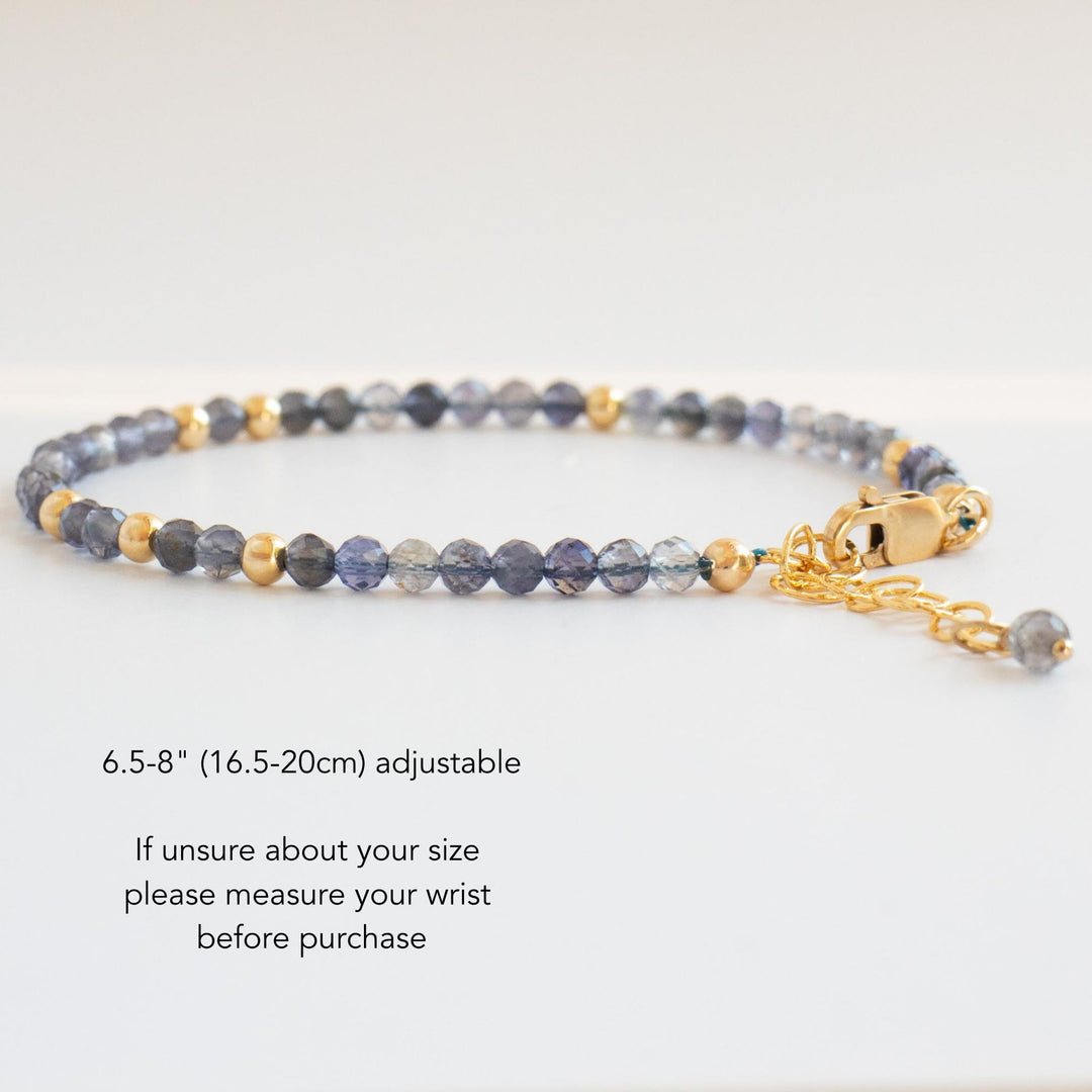 Iolite Crystal Bracelet