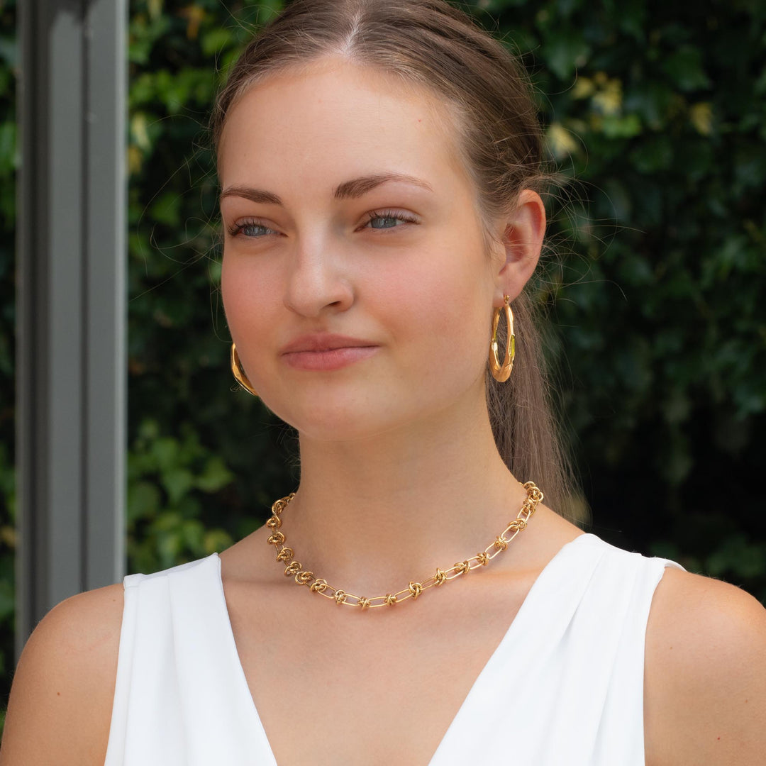 Large Gold Hoop Earrings