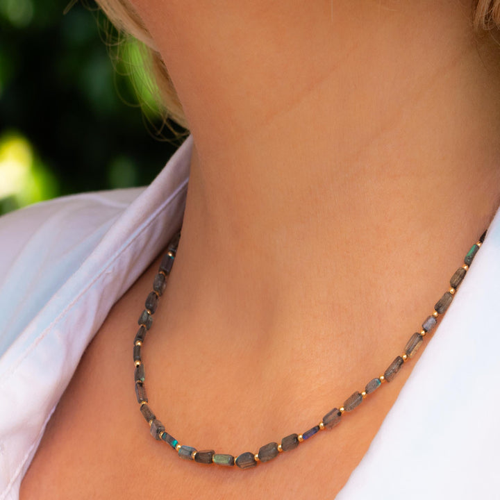 Labradorite Bead Necklace