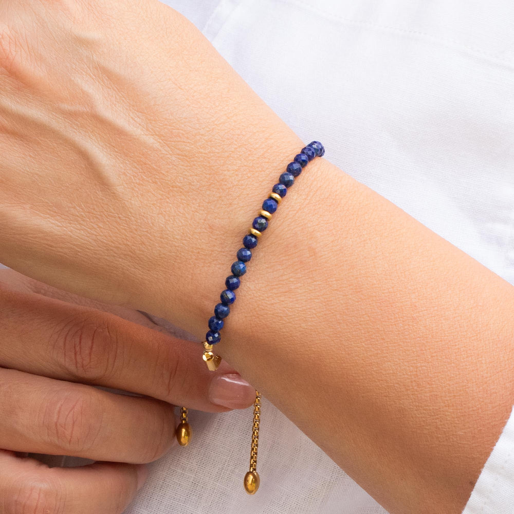 September Birthstone Lapis Lazuli Bracelet