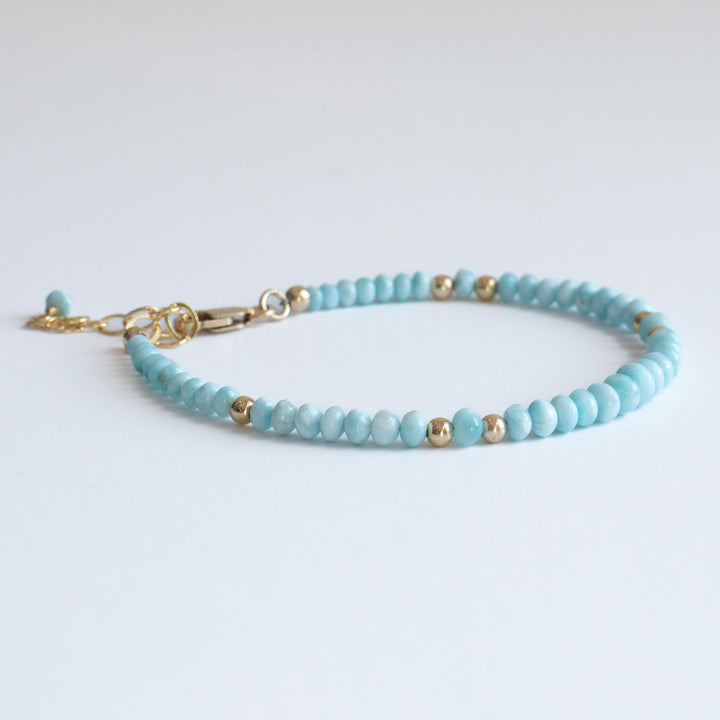 Larimar Bead Bracelet