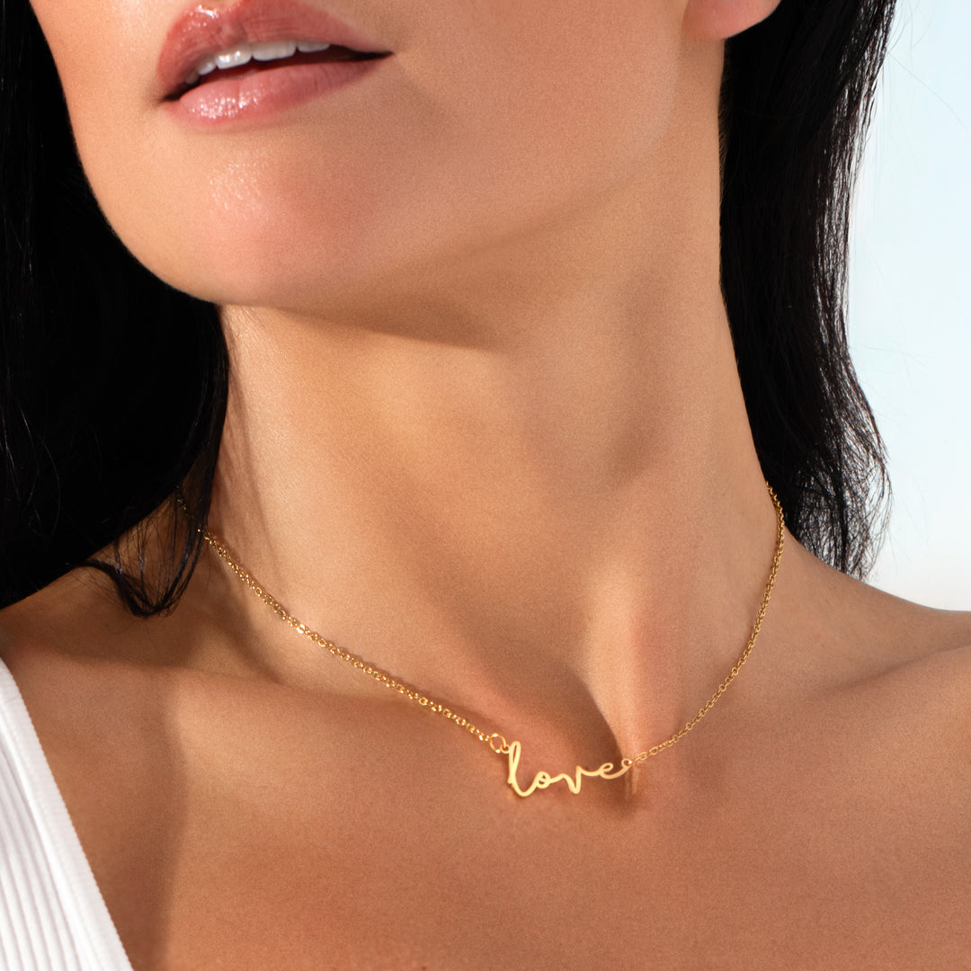 Gold Love Necklace