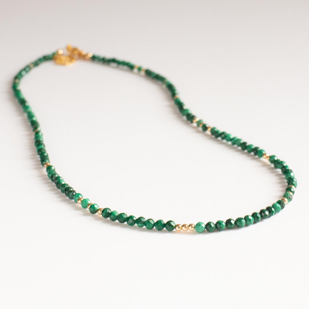 Malachite Gold Necklace