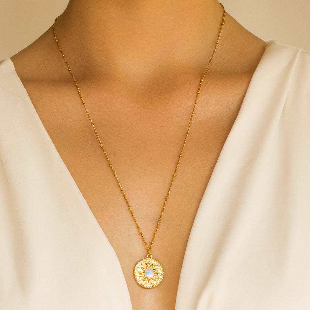 Moonstone Pendant Necklace