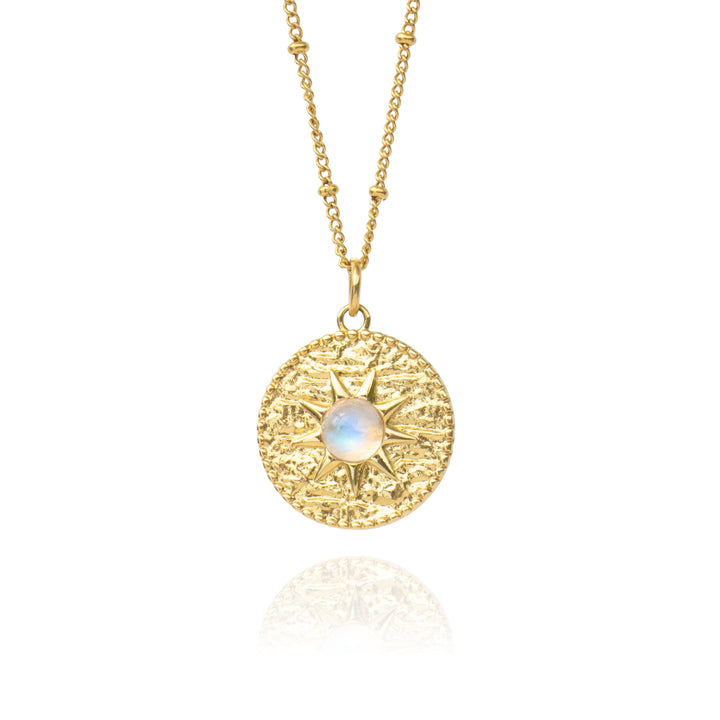 Gold Moonstone Necklace