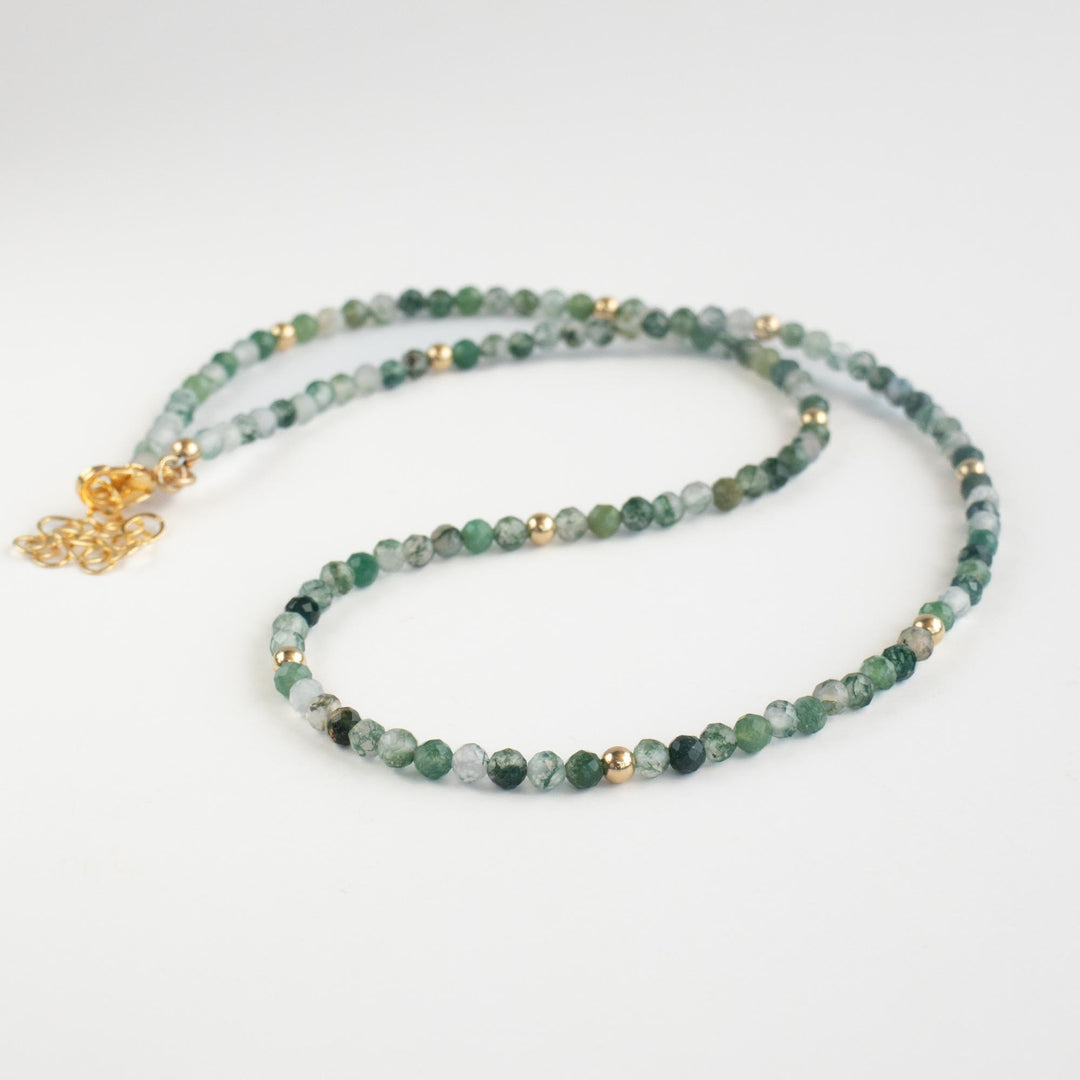 Green Moss Agate Necklace