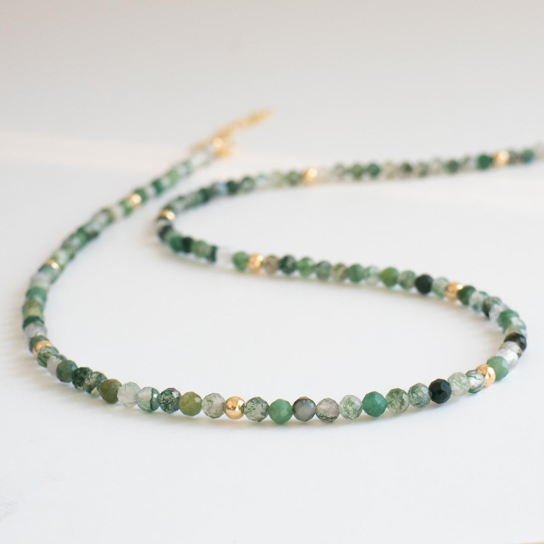 Green Moss Agate Necklace