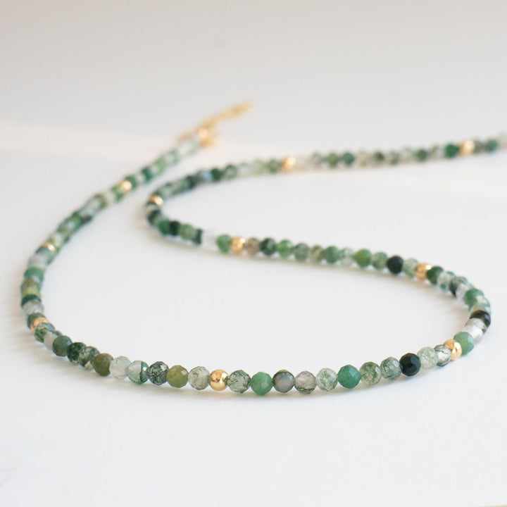 Green Moss Agate Necklace