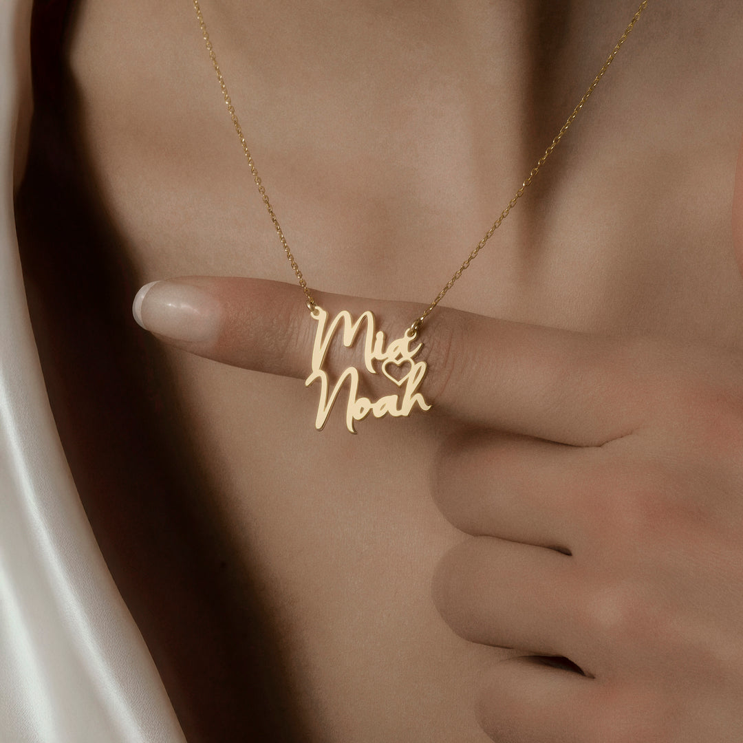 2 Name Necklace