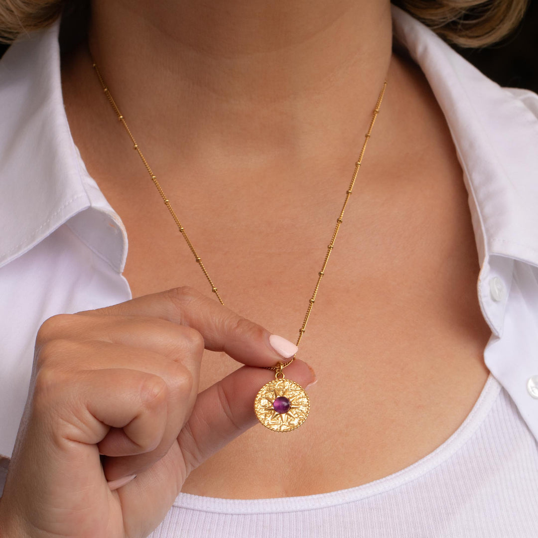 Amethyst Pendant Necklace