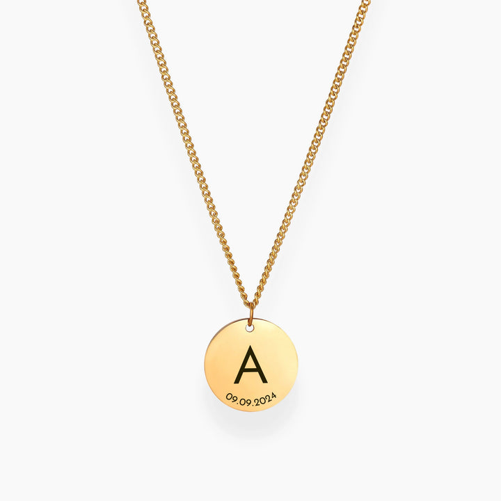 Gold Disc Necklace