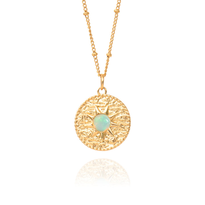 Opal Necklace Gold