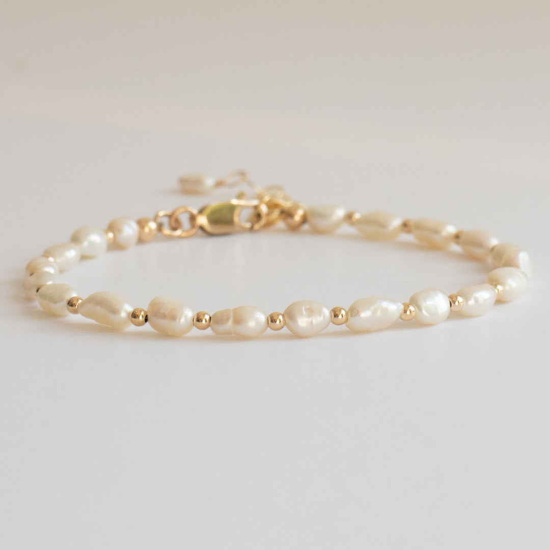 Bracelet Gold Pearl