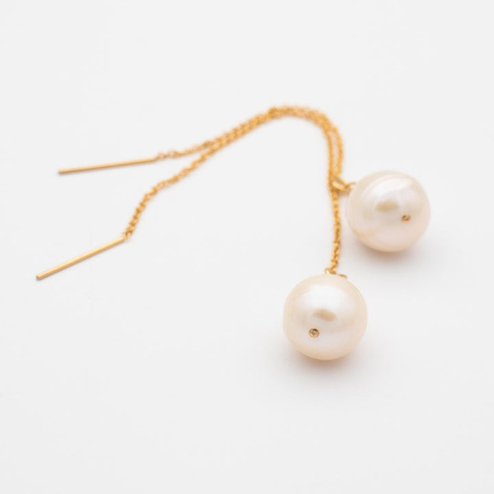 Pearl Threader Earrings