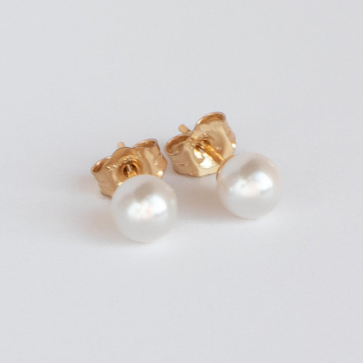 Small Pearl Stud Earrings