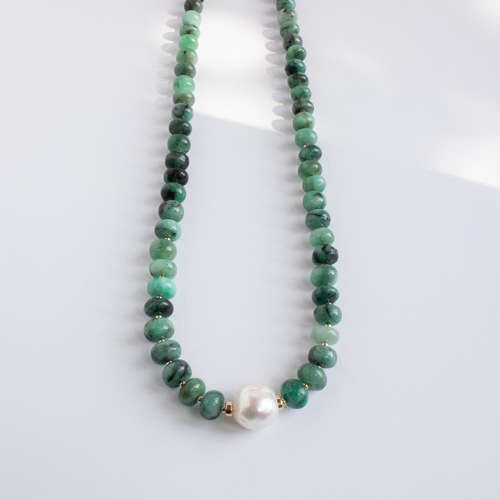 Pearl and Emerald Necklace