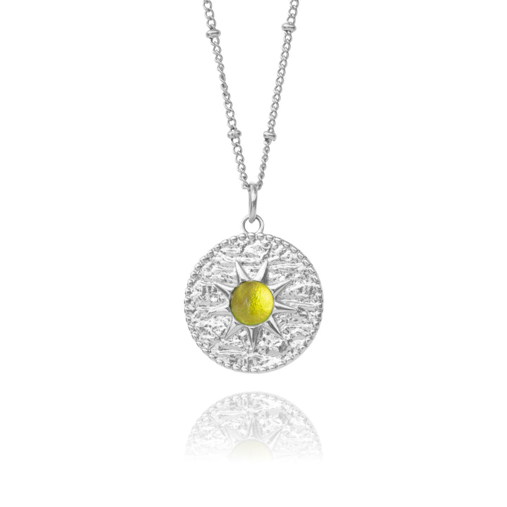 Peridot necklace silver