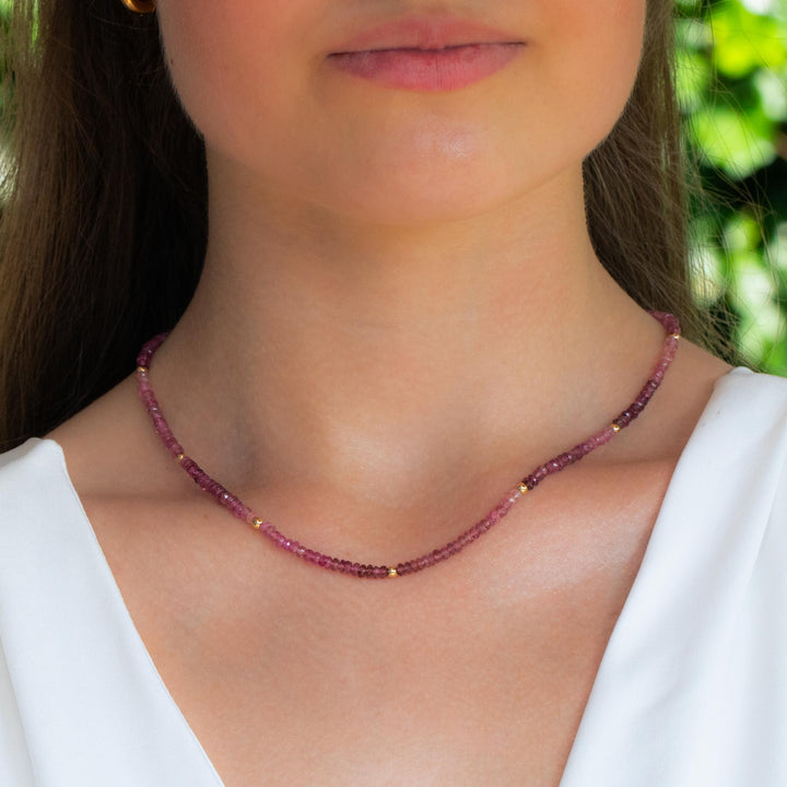 Pink Tourmaline Necklace