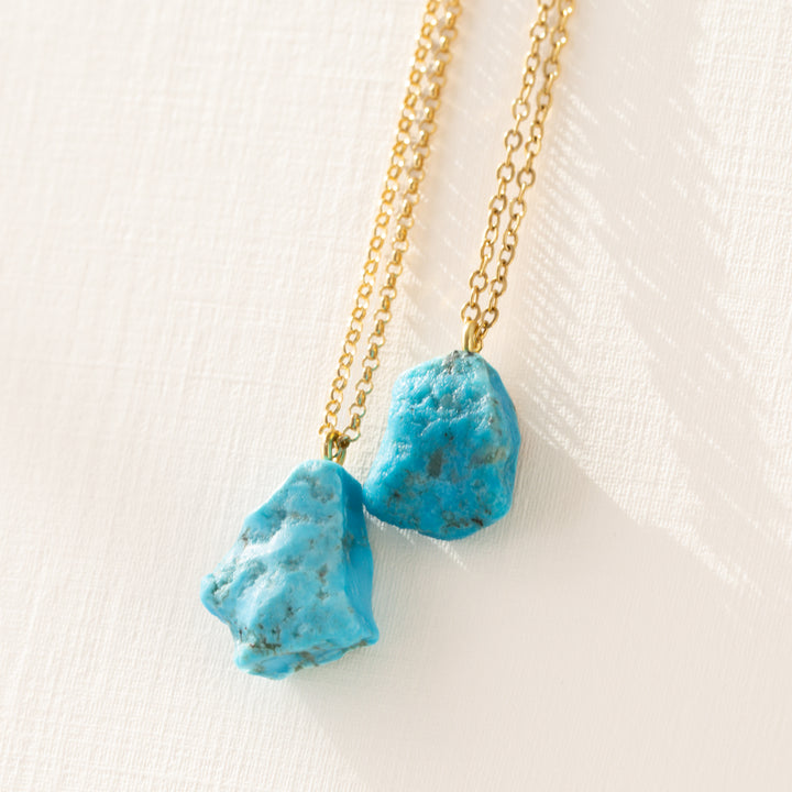 Real Turquoise Gem Necklace