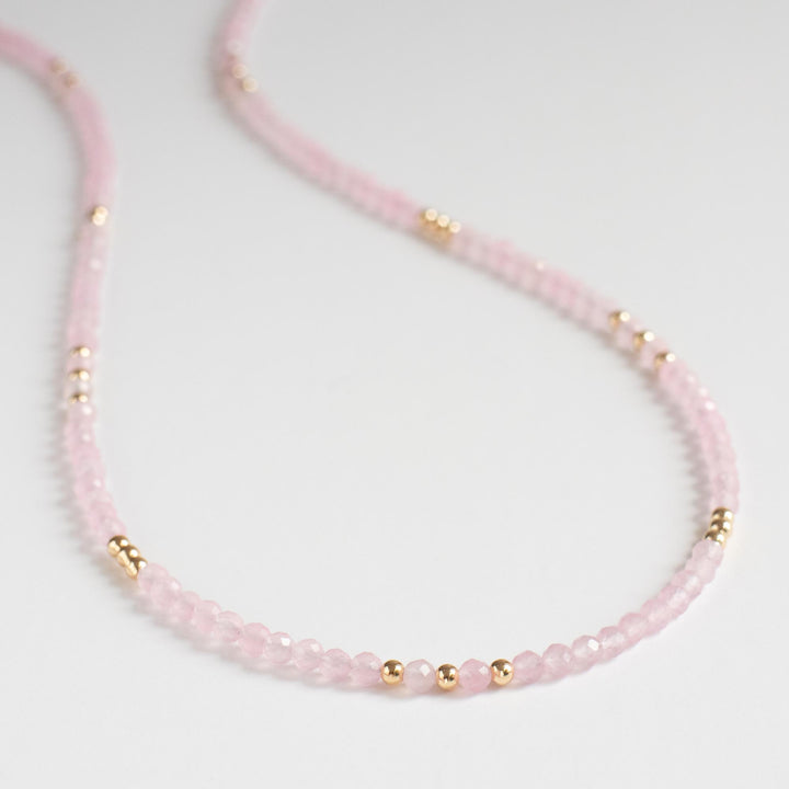 Dainty Rose Quartz Necklace