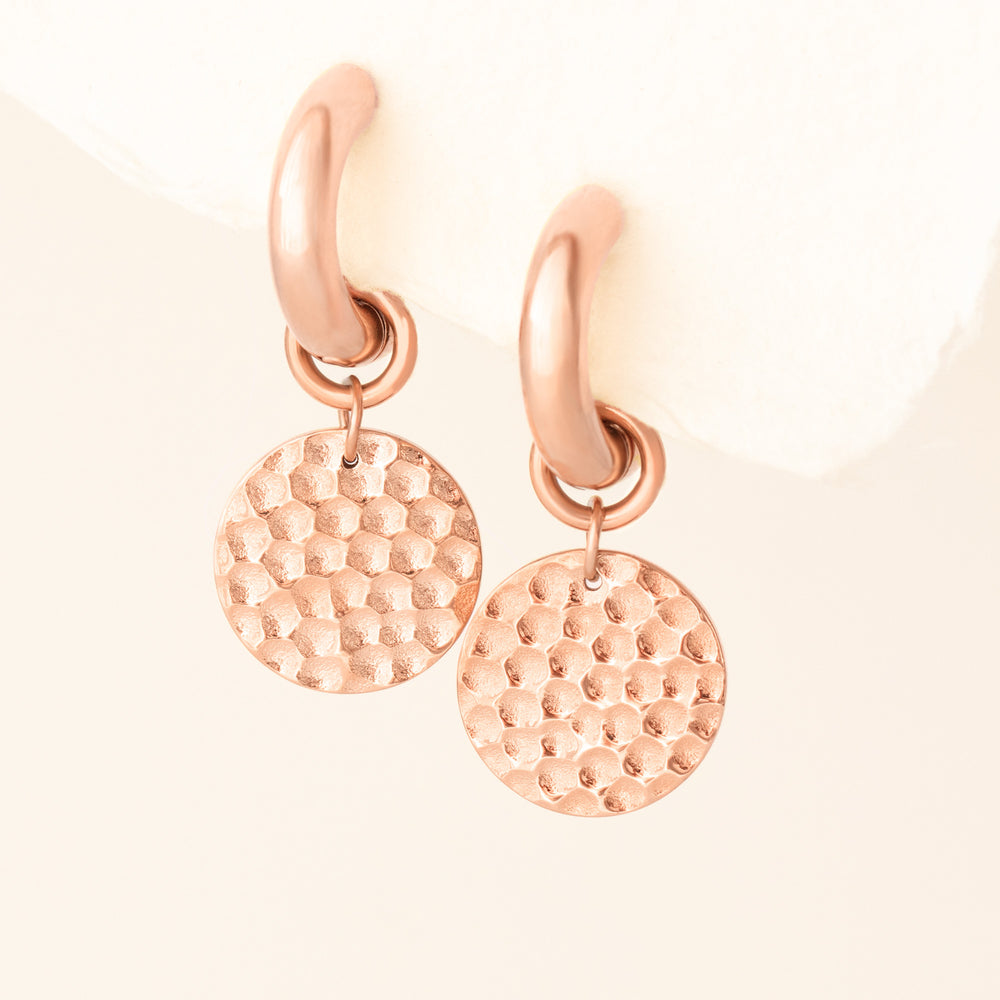 Rose Gold Hoop Earrings