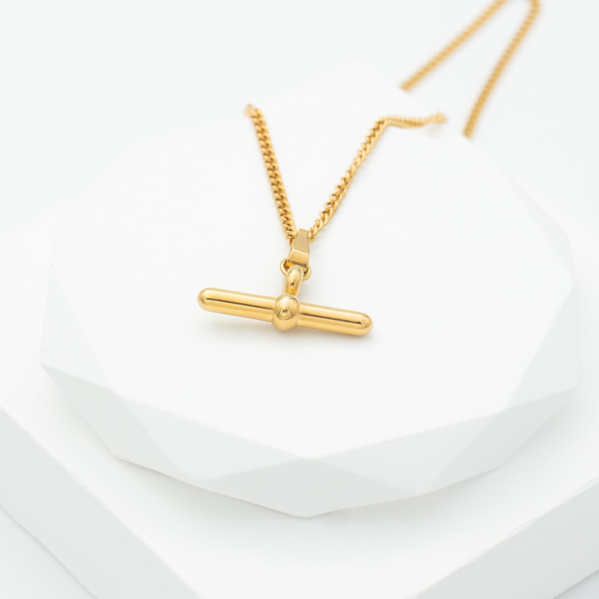 Icon Brand Jewellery | Honour T Bar Necklace Gold - Mens ⋆ Drzubedatumbi