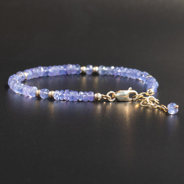 Tanzanite Bead Bracelet