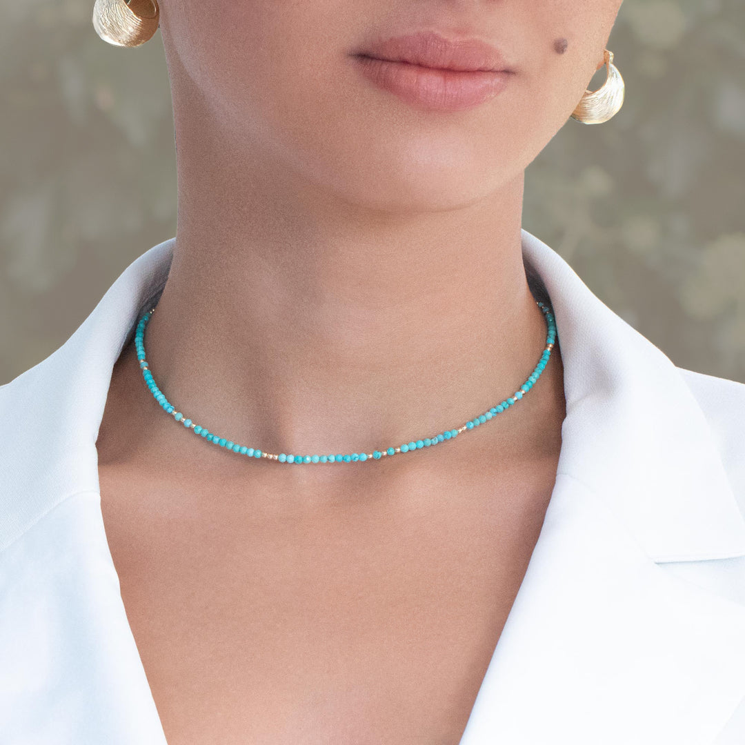 Beaded Necklace Turquoise