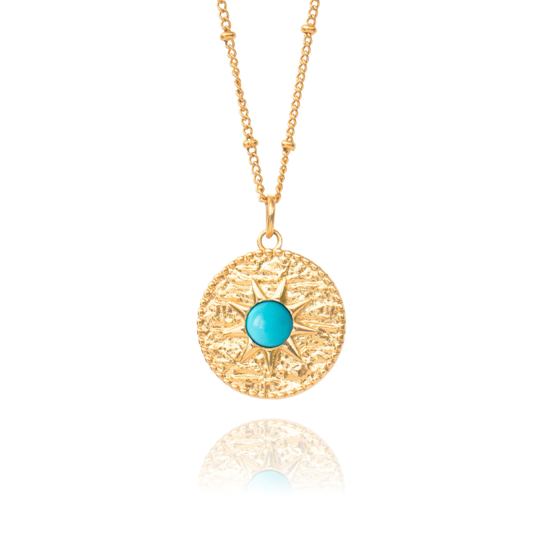 Gold and Turquoise Necklace